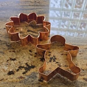 Copper Cookie Cutters NWOT